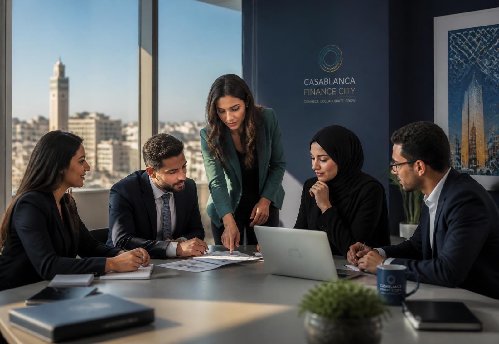 Équipe de consultants LMZ en atelier stratégique à Casablanca